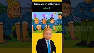 Guess Which Soldier Is An Alien? #viralshort #riddles #brainteasers #puzzle #quiz #game
