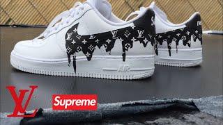 Louis Vuitton Drippy custom Nike Air Force 1 custom