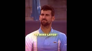 Djokovic caught on a Fancam... 