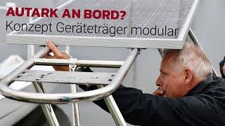 Universal solar arch for sailboats for retrofitting | Module solution for DIY assembly