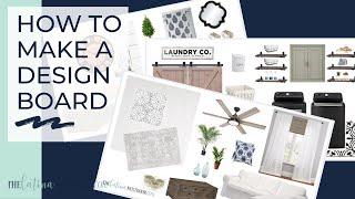 HOW TO MAKE A MOOD BOARD | How to Make a Vision Board for Interior Design No Experience Required