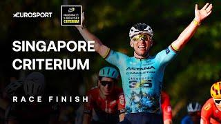 Mark Cavendish: Cycling legend wins Singapore Criterium in final race to end career in style 