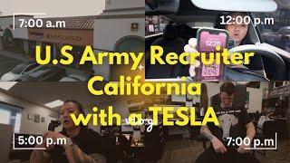 U.S Army Recruiter Day in California | with a Tesla