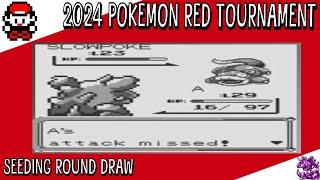 2024 Pokemon Red Any% Glitchless No IT Tournament Seeding Round 1 Draw