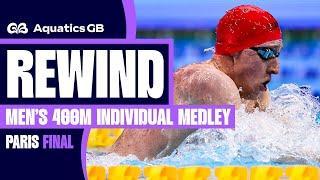 LITCHFIELD SETS A NEW BRITISH RECORD | 400m Individual Medley Paris Final | AGB Swimming Champs 2024