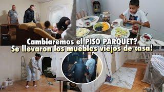 SE LLEVARON LOS MUEBLES VIEJOS CAMBIAREMOS EL PISO PARQUET?? YA PUSO LAS LOSAS | 17,18 Nov 2024