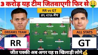 RR vs GT Dream1 Prediction Rajasthan Royals vs Gujarat Titans Dream1 Team IPL