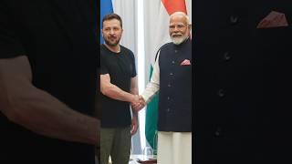 PM Modi holds bilateral talks with Ukrainian President Volodymyr Zelenskyy | G7 Summit | #shorts