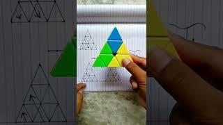 Piramid cube solve {easy} trick | triangle cube solve kese kare ...#shorts #viral #shortvideos