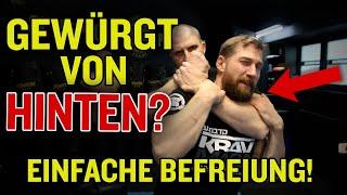 Krav Maga: Rear Neck Choke Befreiung die funktioniert! Selbstverteidigungs-Technik -leicht erlernbar