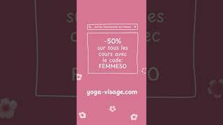 -50% sur TOUTES LES COURS VIDÉO | Yoga du Visage #shorts