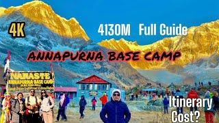 Annapurna Base Camp Trek || ABC TREK || 4130M || 4K