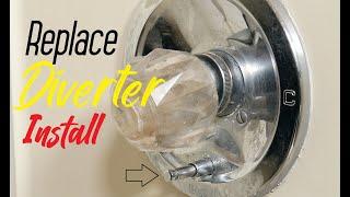 How To Replace Install Diverter Push Button Shower Tub Easy Simple