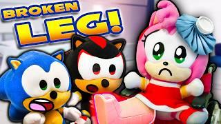 Amy's BROKEN LEG!! - Sonic & Amy Plush Squad