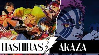 Akaza vs All Hashiras | Also Cannon fight | Akaza vs giyu and tanjiro | Demon Slayer | Minecraft |