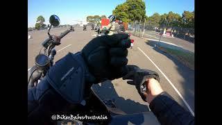 BikerBabesAustralia with Ride-Tek at Sandown Racetrack