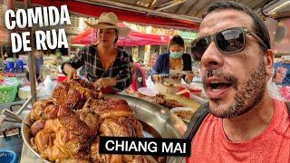 Provando 35 COMIDAS DE RUA em Chiang Mai na Tailândia  [Documentário Completo]