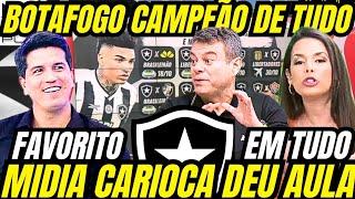 INCRIVEL! MÍDIA CARIOCA da AULA e PROJETA BOTAFOGO GANHANDO TUDO