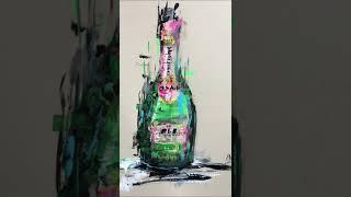 How to paint a bottle with acrylic painting