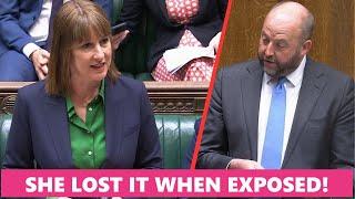 Watch how Rachel Reeves Erupted and Tried to Get Away when exposed in Parliament