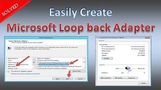 How to install Microsoft Loopback Adapter