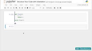 Part 16 Data Science Python Structuring with Indentation