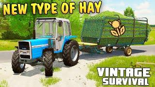 NEW TYPE OF HAY - Vintage Survival Farming Simulator 22 | Episode 28