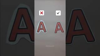 Perfect A Letter Cut ️️ Rought vs Flawless Finish #cuttinghacks #kertasputih #diy