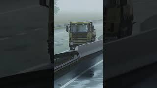 TRUCKERS OF EUROPE 3-ACCIDENT ON A SLIPPERY  #driving #collision #truckdrivers #truckersofeurope3