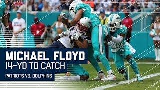 Michael Floyd Battles His Way in for a TD! | Patriots vs. Dolphins | NFL Week 17 Highlights