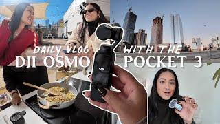 Daily Vlog in ATX FIlmed with DJI Osmo Pocket 3 | Active Tracking, Mic Test & Low Light Performance