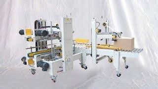 Carton top sealing edge folding sealer H type case closing machinery آلة ختم الكرتون