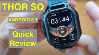ZEBLAZE THOR SQ Android 8.1 AMOLED 2.13” Square Screen 2GB/16GB 4G GPS Smartwatch: Quick Overview