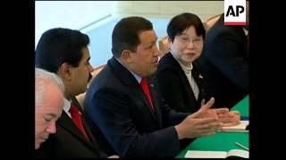 President Hugo Chavez visits, seeks energy deal