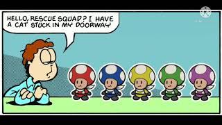 Jon Arbuckle meets the Rescue Squad Toads (Square Root of Minus Garfield comic fandub)