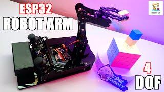 ESP32 Programmable Robot Arm Kit For Arduino | Memory Function | Joystick Control | Web /App Control