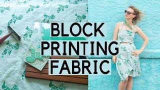 Block Printing Fabric: print your own fabric