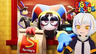 THE AMAZING DIGITAL CIRCUS - Ep 4 Mascarada en Spudsy's | ChuyMine REACCIONA a GLITCH