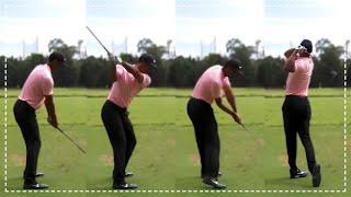 GOAT Tiger Woods Pure Swing Motions on the Range