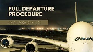 Full FBW A380 Departure with Real A380 Pilot | MSFS