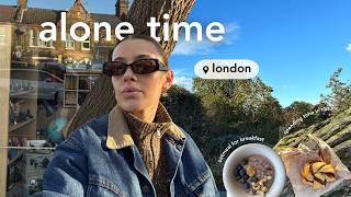 a solo sunday in london | spending time alone and recharging in nature, journaling and cooking soup