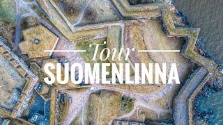 Suomenlinna Sea Fortress, Helsinki (4K Aerial Video)