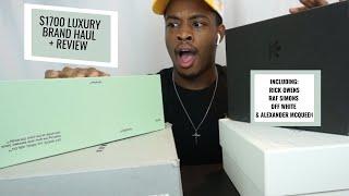 $1700 LUXURY BRAND SNEAKER HAUL + REVIEW l INCLUDES: RICK OWENS DRKSDW, RAF SIMONS, OFF WHITE ETC.