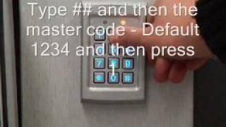 Changing the code on an EASYBKA digital keypad.