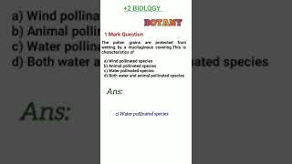 Plus Two| Botany|1mark questions