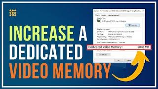 How To Increase Dedicated Video Memory In Windows 10 || Increase VRAM On Windows 10