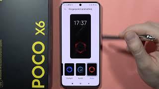 POCO X6: Change Fingerprint Unlock Animation #howtodevices