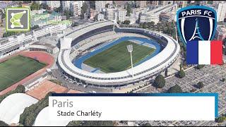 Stade Charléty | Paris FC | Google Earth | 2O19