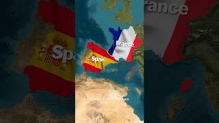 The constantly changing border between France and Spain  