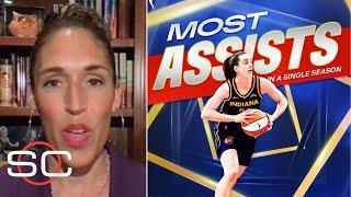 "ROYS" - ESPN reacts to Caitlin Clark sets WNBA single-season assists record in Fever’s loss to Aces